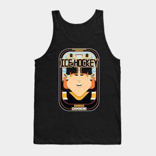 Ice Hockey Black and Yellow - Boardie Zamboni - Jacqui version Tank Top